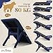 Dog ramp for Couch PRIORPET - Birchwood Foldable Dog ramp for Bed - Landing Platform Seamlessly Connects - Anti-Slip Grip - Pet Ramp for Small Dogs & Medium Dogs up to 170lbs - Navy Blue