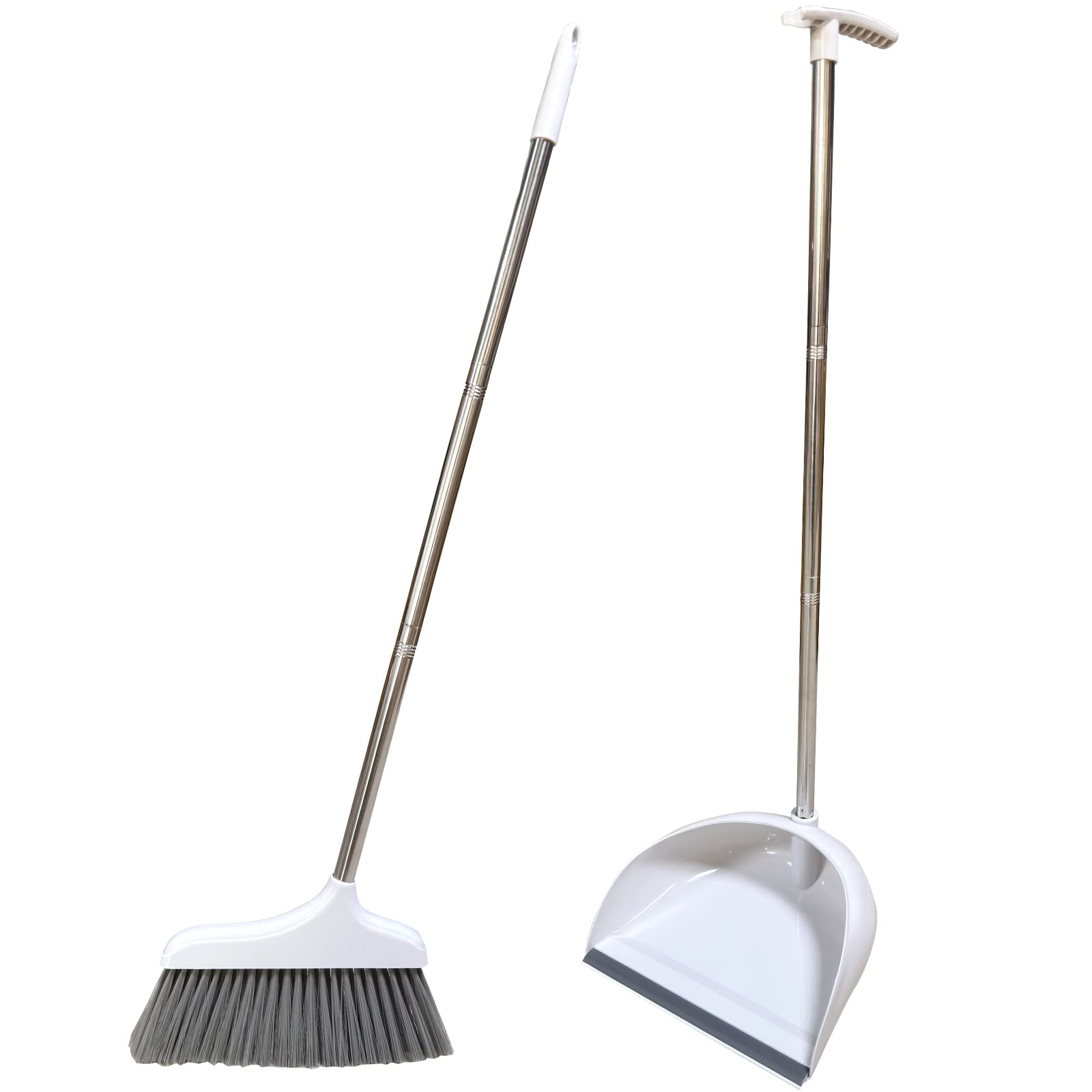Euudbpb Long-Handled Broom And Long-Handled Dustpan Set Long-Handled Brush Set With A Simple, Space-Saving Broom And Dustpan Combination