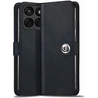 TheGiftKart Moto Edge 60 Fusion 5G Flip Case - Genuine Leath