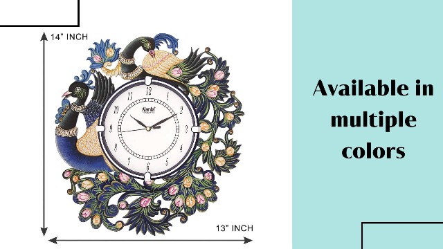 Buy CIRCADIAN Ajanta Wooden Analog Wall Clock Design for Home Hall