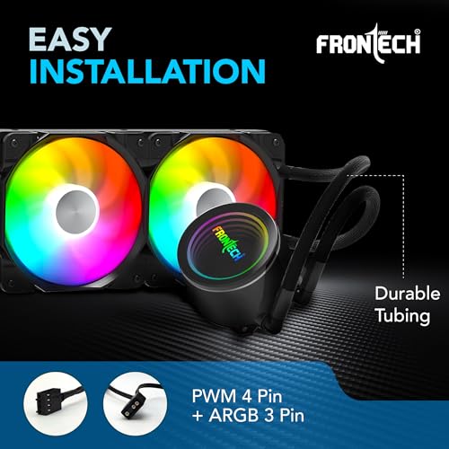 Image of Frontech 360mm AIO Liquid Cooler | ARGB Sync | 1800 RPM PWM Fans | Supports Intel LGA 1700 /1200 /115x, AMD AM4 /AM5 | 1 Year Warranty (CPF-0010)