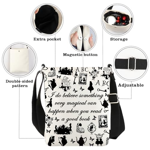 CMNIM Fairy Tales Gifts Book Lover Corssbody Bag Magical Can Happen When You Read a Good Book Purse3
