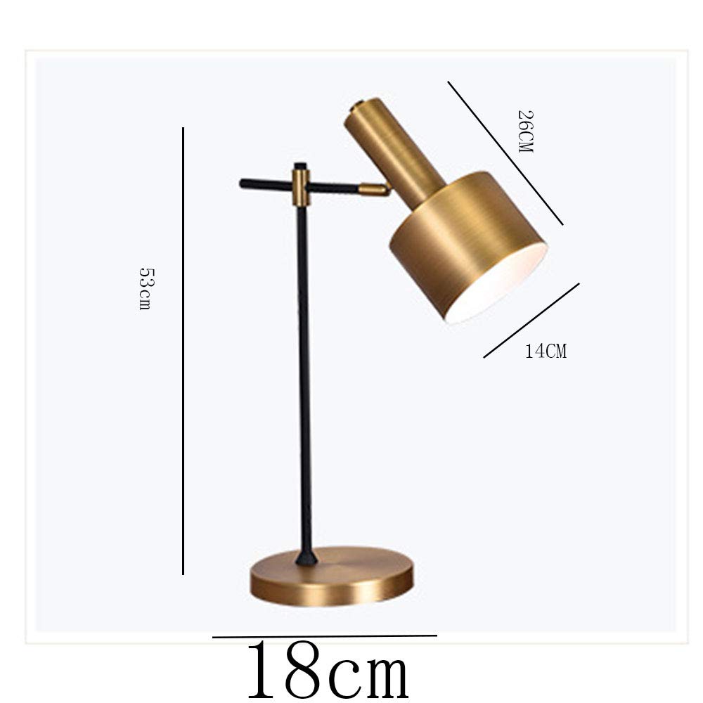 Lampada da Tavolo a Dondolo con faretto Regolabile in Metallo, dal Design Semplice e Unico, Industriale retrò, per Lavoro/Camera, Hotel/Ristorante/Cam