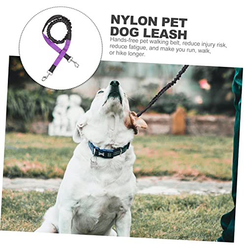 KOMBIUDA Coleira Para Animais De Estimação Pochete De Corrida Noturna De Náilon Roxo