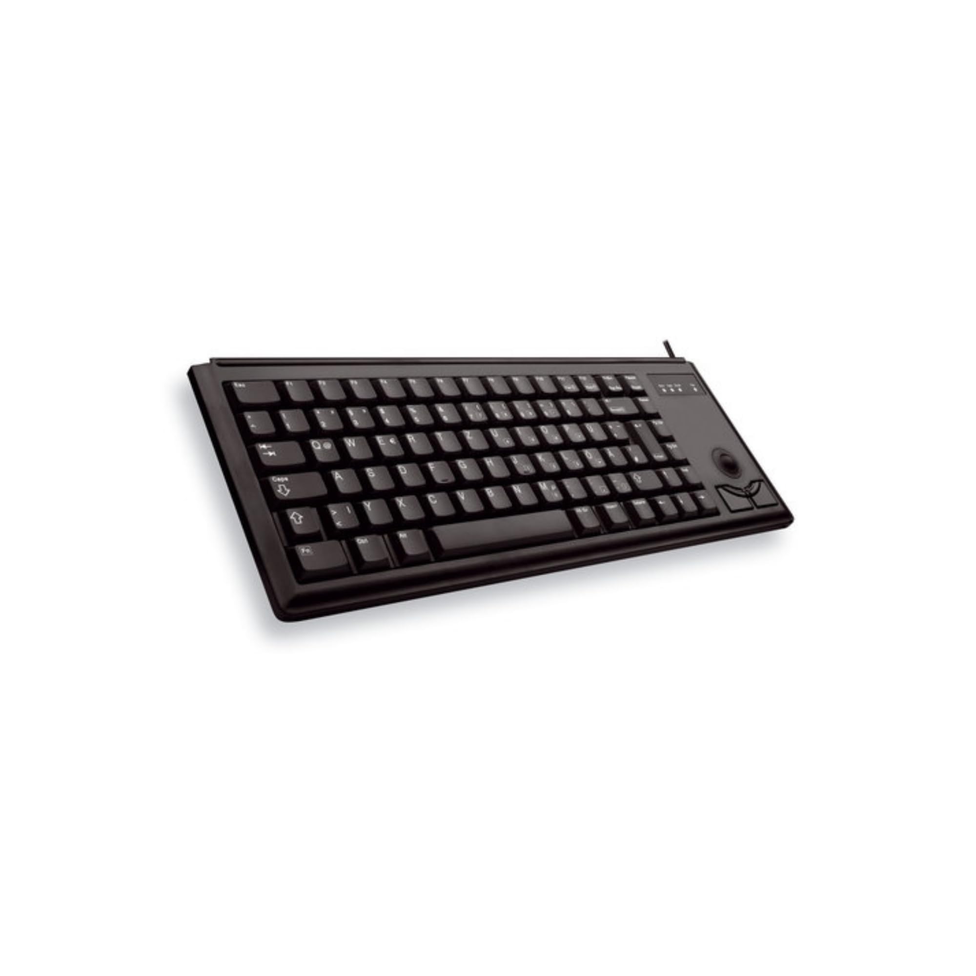 CHERRY G84-4400, Tastiera Compatta con Trackball, Layout per la Germania (QWERTZ), Cablate (Connessione USB), 2 Tasti Mouse, Switch Meccanici ML, Nero