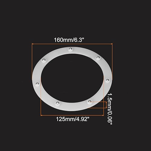 Miniatura 7 de MECCANIXITY Soporte giratorio de 2 pulgadas con rodamientos de bolas de acero, base giratoria anular Lazy Susan para gabinetes de esquina de cocina,