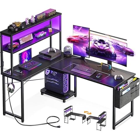 AODK L Shaped Gaming Desk Cover