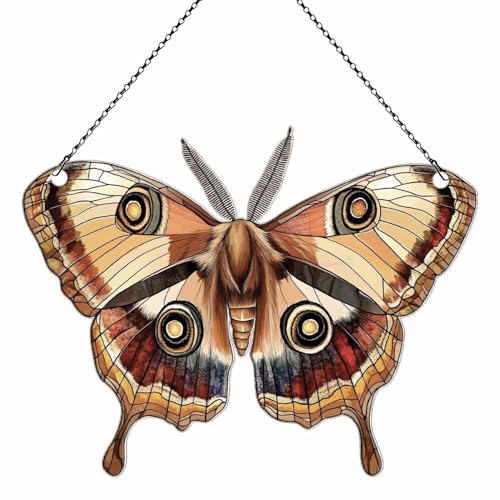 Image of Silk Moth Acrylic Ornament Gift for Silk Moth Lovers Christmas Decor