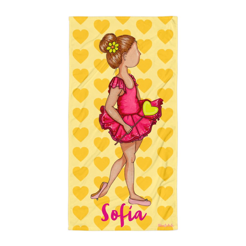 Serviette Personnalisée Danseuse 152x76 cm – Niña Danseuse