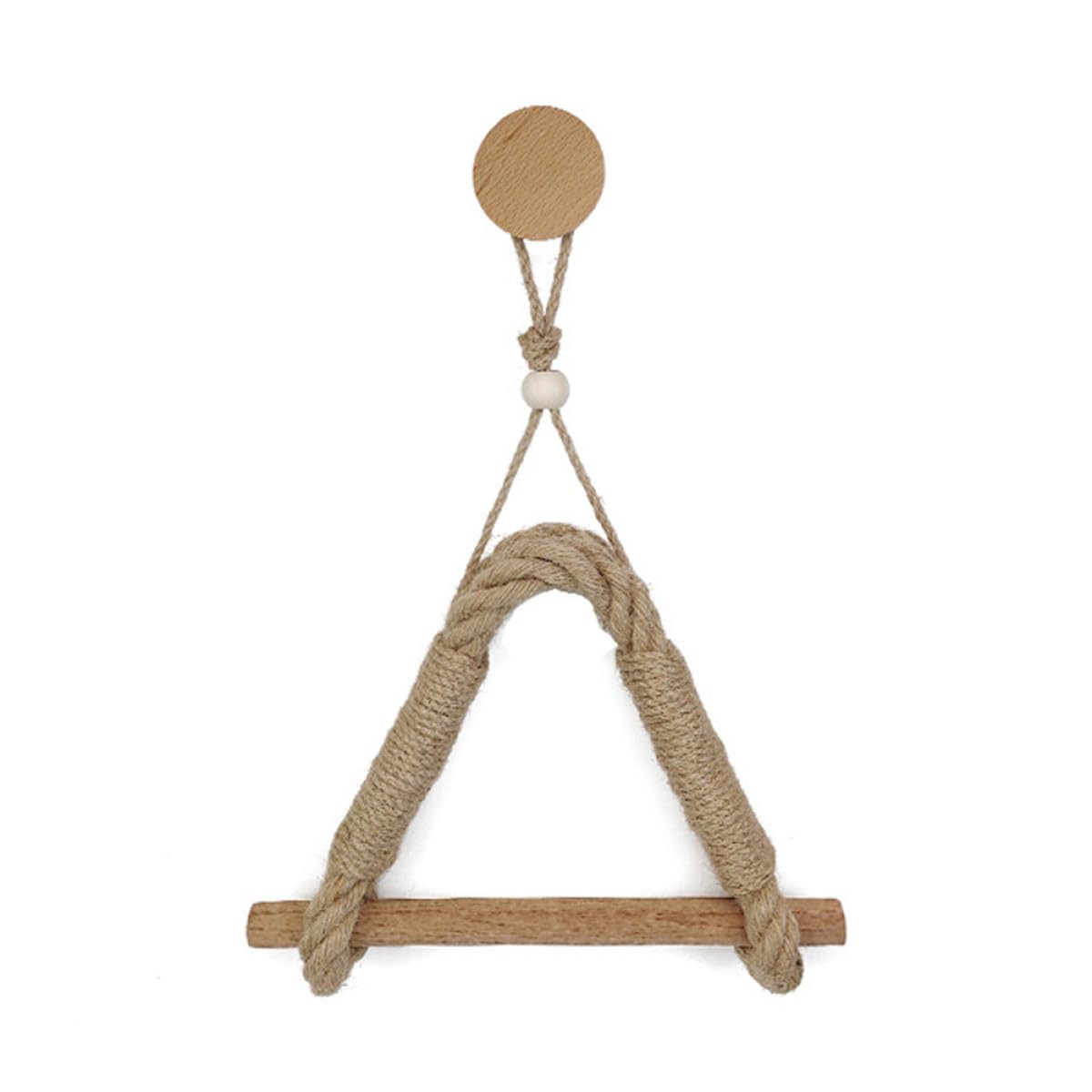 SHINEOFI Porta Carta Igienica in Legno Massello Corda Rustica, Portarotolo Da Parete Vintage, Organizer Porta Fazzoletti Per Bagno, Cucina e Veranda, Supporto Decorativo Stile Fattoria