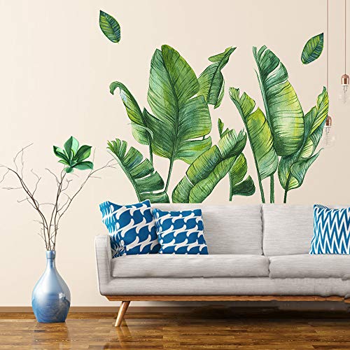 Vinilos Decorativos Hojas Tropicales Verdes 29.5x43.3 in miniatura 7