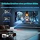 Beamer丨[Elektrischer Fokus丨Auto Keystone] 4K Full HD 1080P Unterstützt,WiFi 6 und Bluetooth丨Mini beamer, 300 Zoll, 360-Grad-Drehbar Beamer, Ideal für Heimkino丨Outdoor Projektor Kompatibel mit Handy,PC
