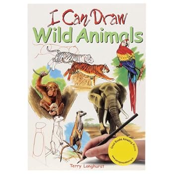 Paperback Wild Animals (I Can Draw) Book