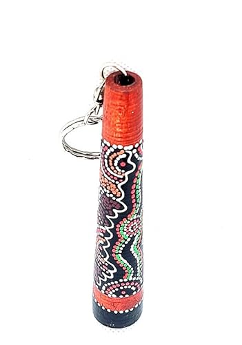 Schlüsselanhänger Didgeridoo | 10 x 2cm | Teakholz | Australien-Souvenir