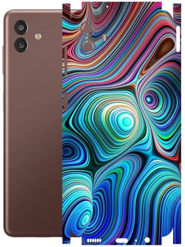 Image of AtOdds - Full Body Back Screen Guard Protector Film - Lamination Wrap Skin Sticker Compatible with Samsung Galaxy M13 (5G) | Scratchproof Matte Finish (Water Paint)