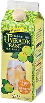 Amazon.co.jp: カルディ 梅エードベース 500ml×1本 シロップ 5倍濃縮