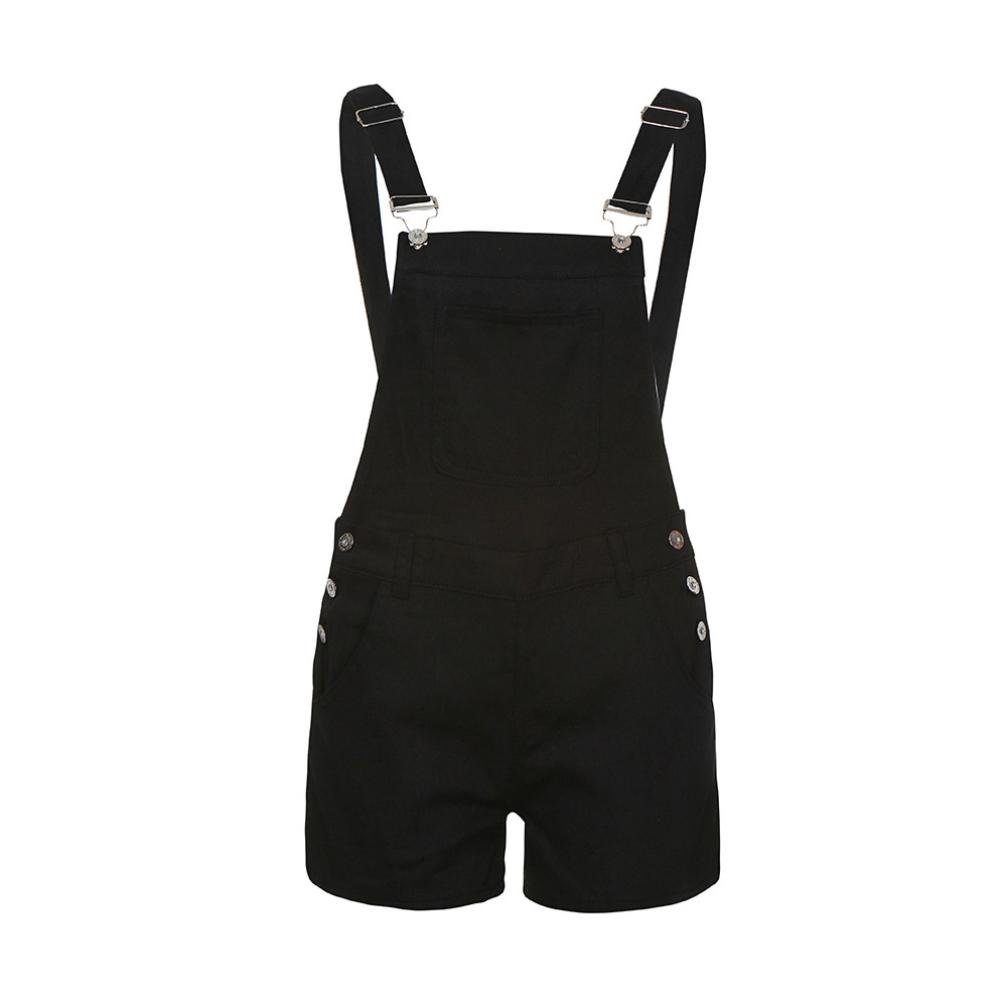 QinMM Petos de Pantalones Cortos Vaqueros Casual Playa Fiesta Noche Cóctel para Mujer Mono