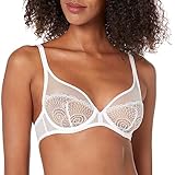 Simone Perele Damen Reflet Sheer Plunge BH, Weiss/opulenter Garten, 80E