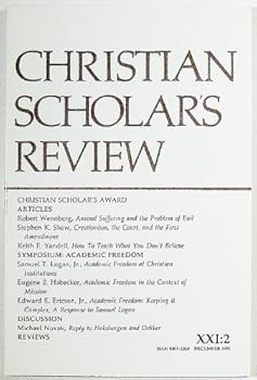 Single Issue Magazine Christian Scholars Review (Volume XXI Number 2, December 1991) Book