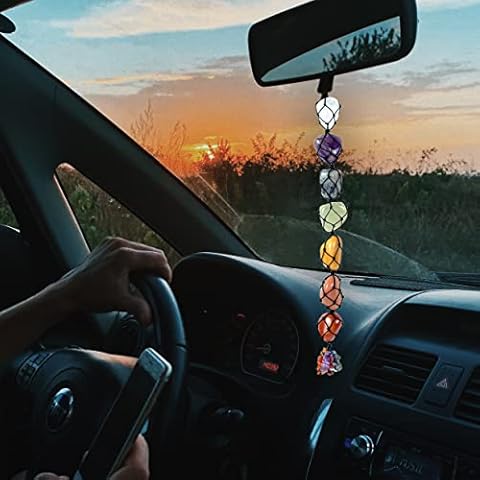 Crocon 7 Chakra Car Hanging Ornament Cover