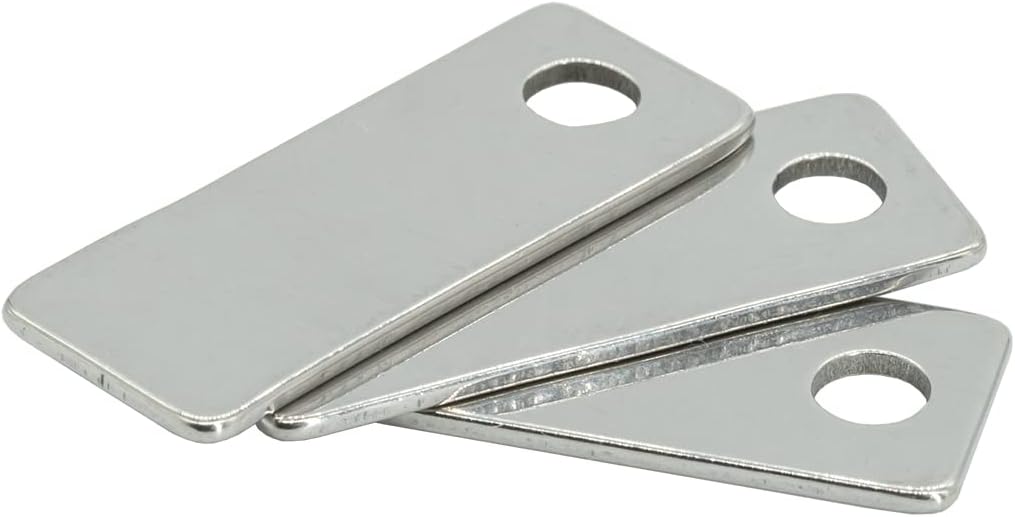 StayMax Metal Engraving Blanks Stamping Blanks 304 Stainless Steel Rectangle Blank Tags 25 PCS Nearly 1 Inch