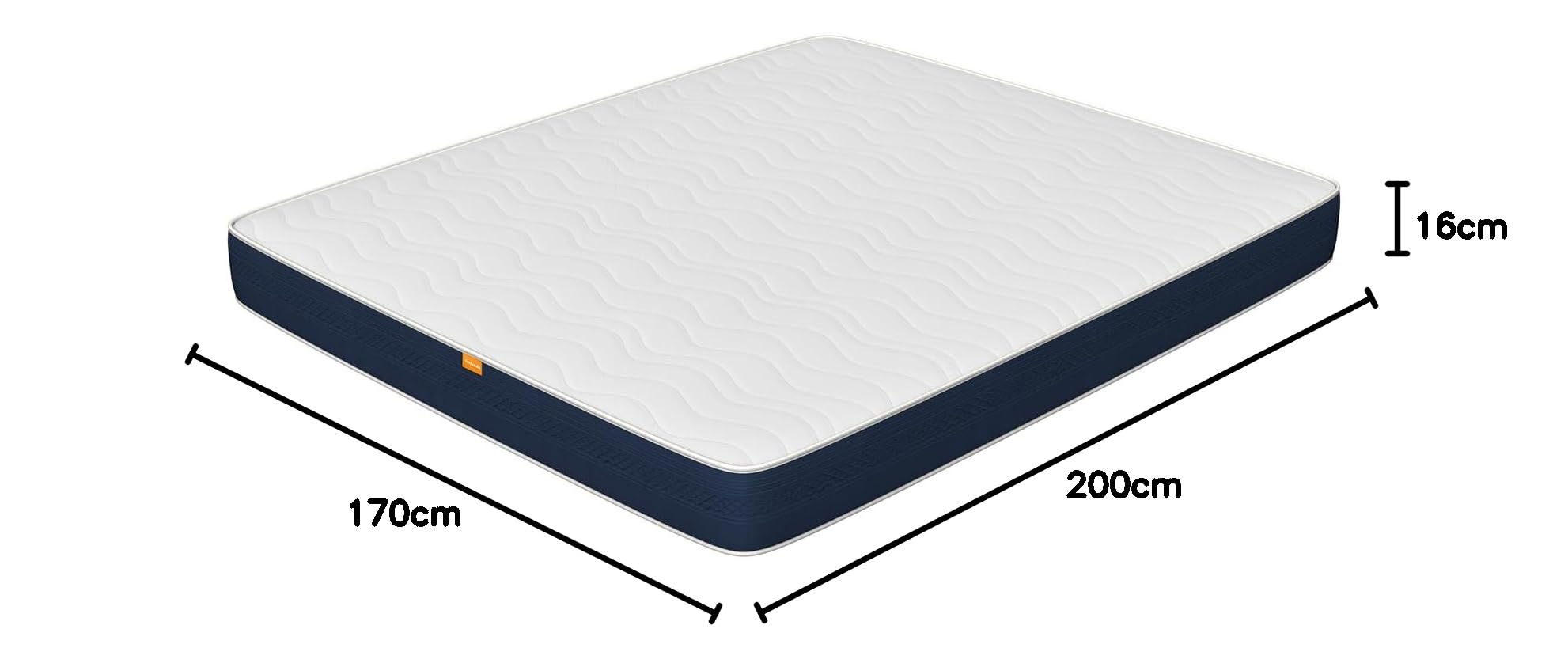 MiaSuite Materasso Memory Matrimoniale 170x200 Alto 16 cm - Anallergico, Antibatterico, Antiacaro, Traspirante - Ortopedico, Dispositivo Medico, 100% Made in Italy | Mila