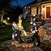 QCF Solar Garden Gnomes Statues Outdoor Yard Decorations, 10