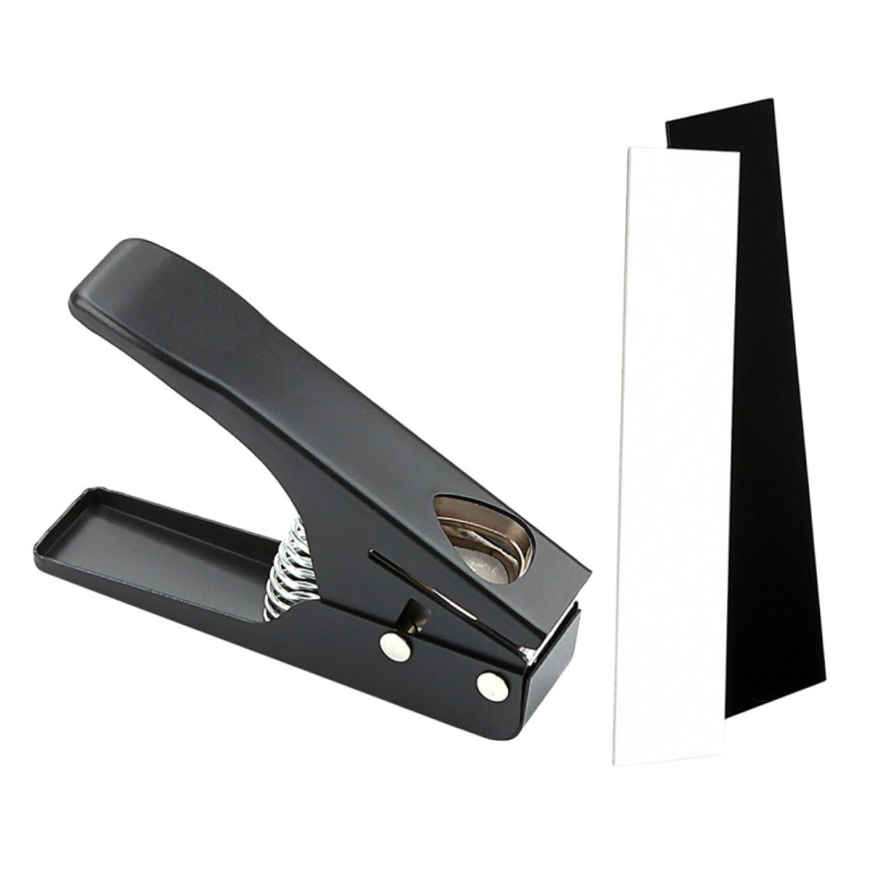 Perforatore per Plettri Chitarra Nero, Strumento DIY Professionale | Metallo e Plastica, per Creazione di Plettri, Adatto a Musicisti e Fai-da-te, Modello R26e
