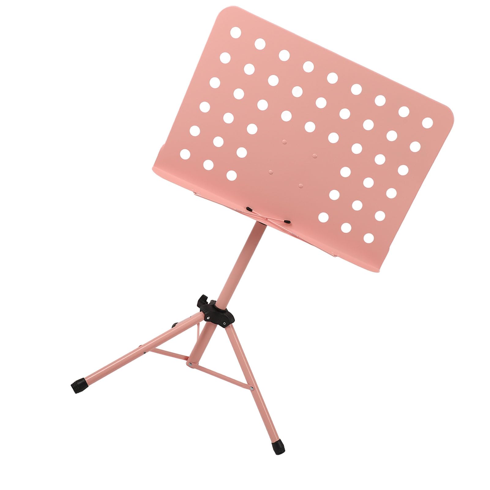 Leggio Regolabile per Spartiti, Design Professionale Portatile per Musicisti e Direttori D'orchestra, Realizzato in ABS e Metallo (PINK)