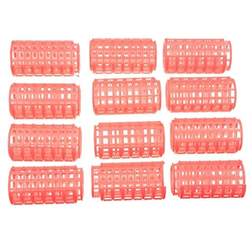 Lockenwickler GroßE Locken 24 PC-Rosa Lockenwickler Roller Großer Grip Clips Lockenwickler Friseur DIY Haar-Styling-Schönheits-Werkzeuge 22mm 26mm 32mm 36mm 40mm Lockenwickler Rollen ( Color : 36mm ) Cover