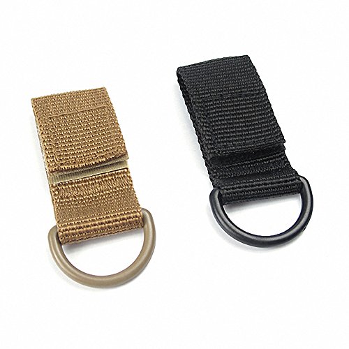 Grampo de gancho, Andoer Cinto de correias molle para caminhada ao ar livre portátil anel D para aca