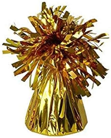 Pack of 12 Premium Quality Gold Foil Table Weights for Balloons