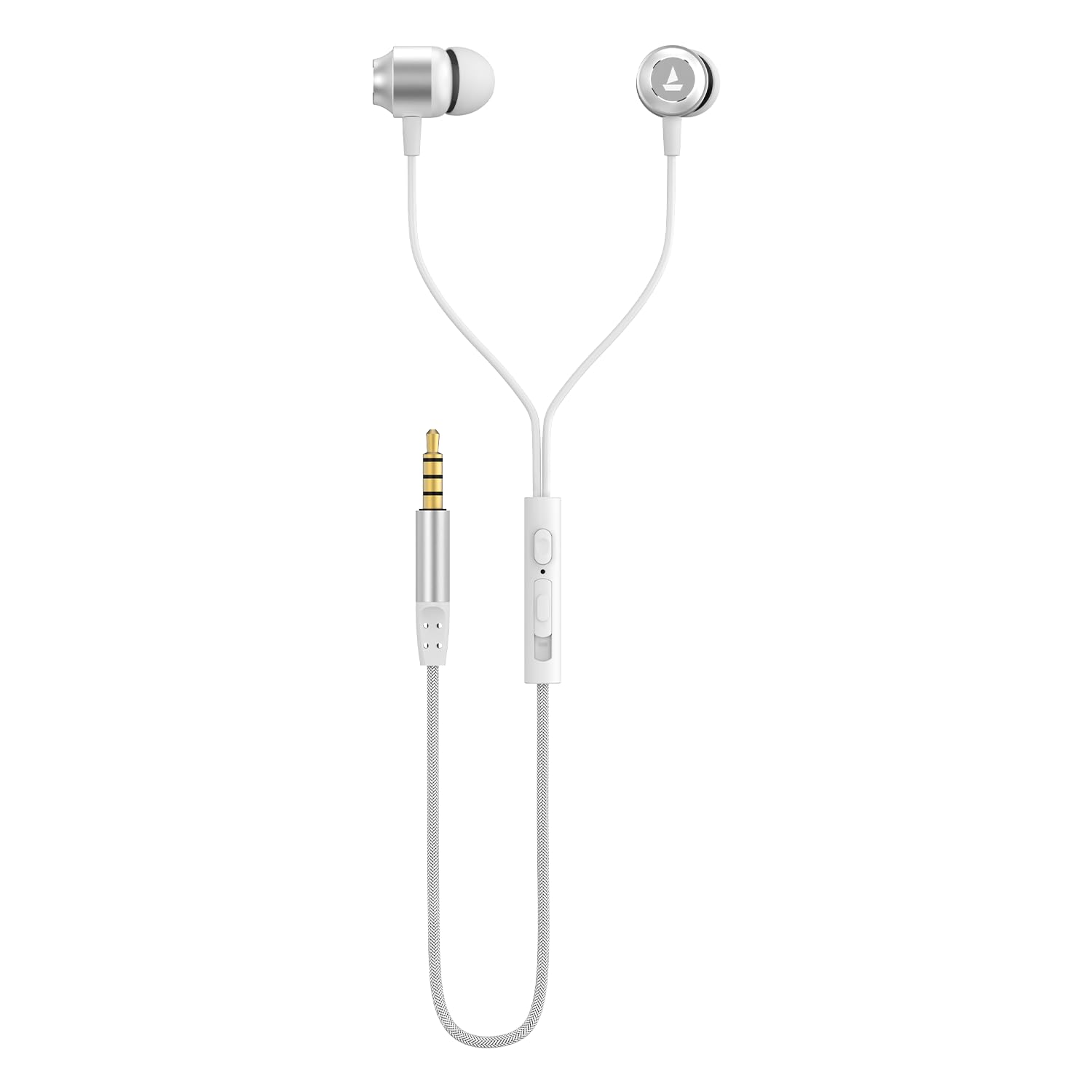 Boat Newly Launched BassHeads 162 V2 Wired Earphones with 10mm Drivers, Metallic Earbuds, Integrated Controls, in-Line Microphone, Ergonomic Fit, Braided Cable & 3.5mm Jack(Bold White)-image-44