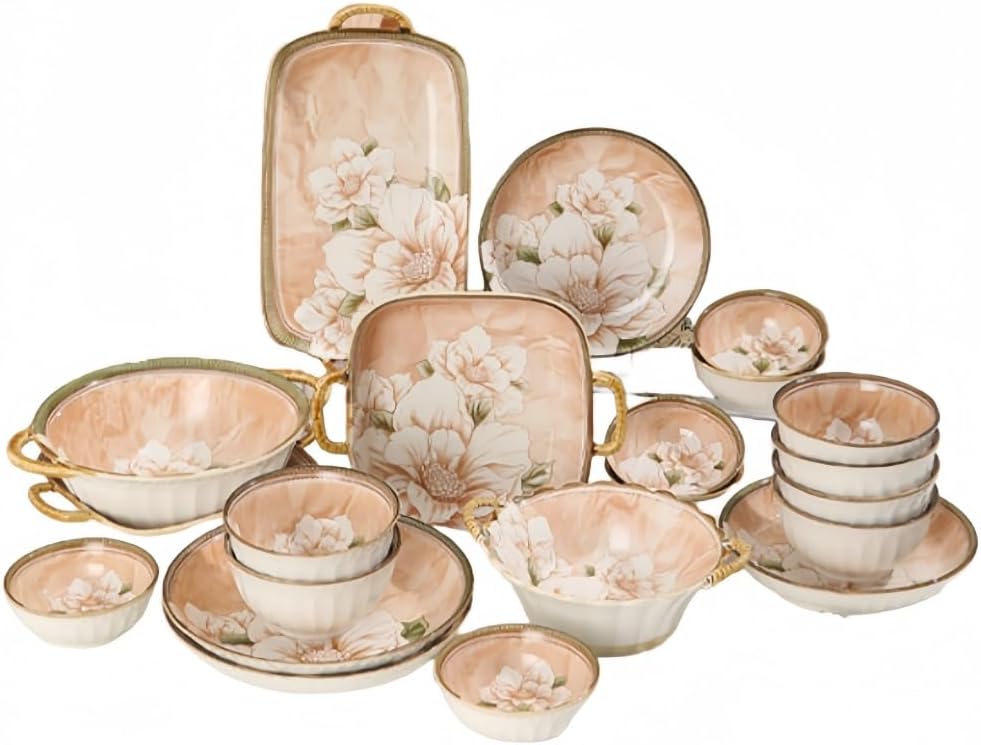 JoFist 食器セット 和風陶器食器 丼 汁椀 皿 大汁椀 スプーン スプーン お箸 電子レンジ温め 食洗機対応 ご結婚祝い 誕生