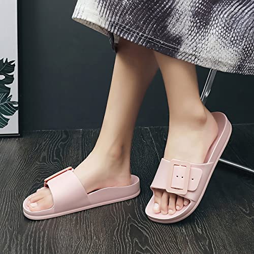 Image of L LOUBIT Cloud Slides for Women with Arch Support Pillow Soft Recovery Sandals Lightweight Summer Beach Slippers Non-Slip Shower Shoes