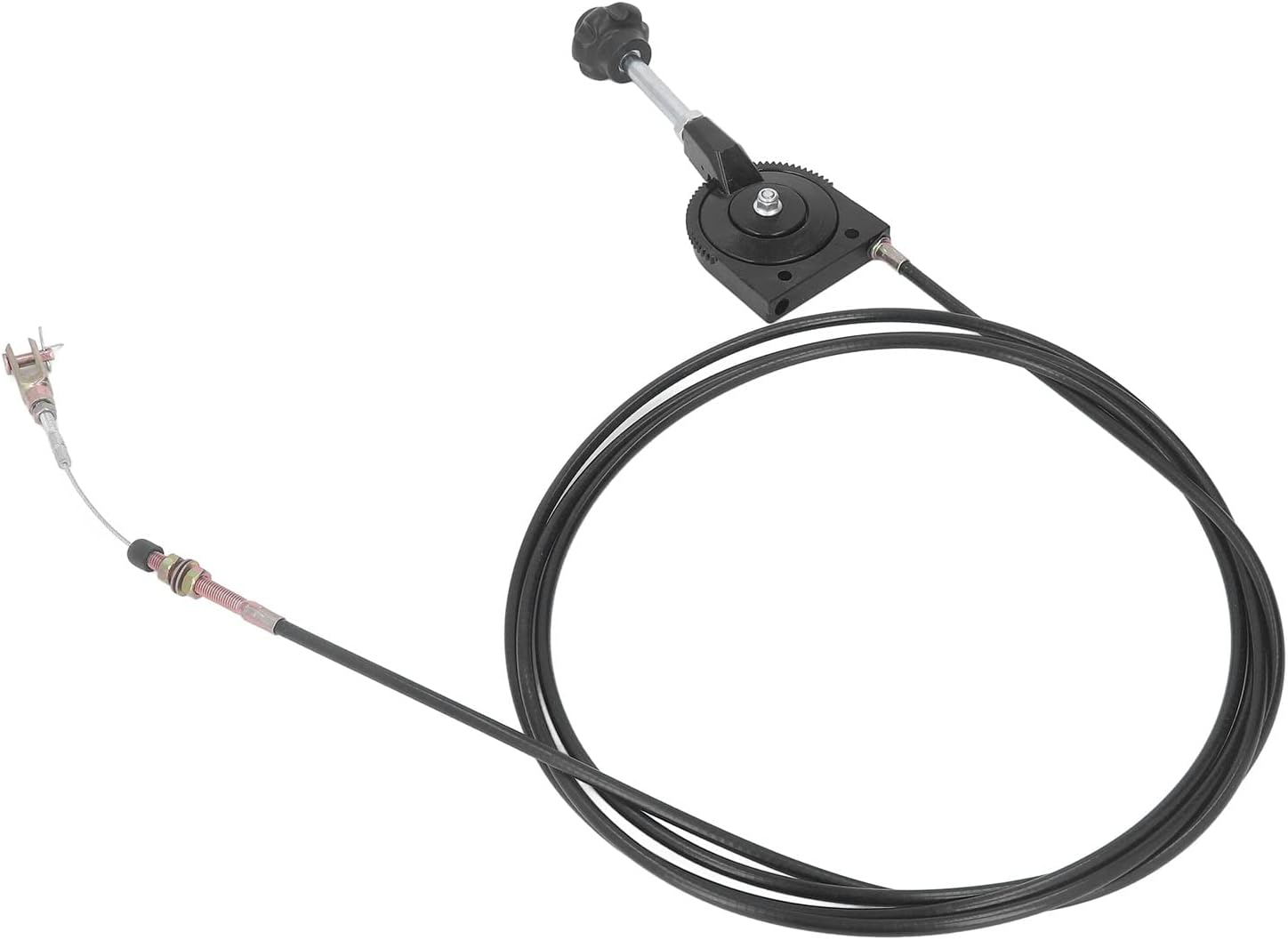 Excavator Manual Throttle Cable Controller - 4m Stainless Steel Motor Control Component Compatible with Agitating Lorry - Flexible PU Sheath and Stainless Steel Joint