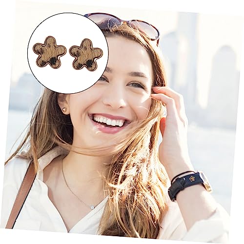 2pcs Leopard Print Watchband Charm Flower Design Stylish Wrist Strap Accessory for and Watches Easy to Install Comfortable and3