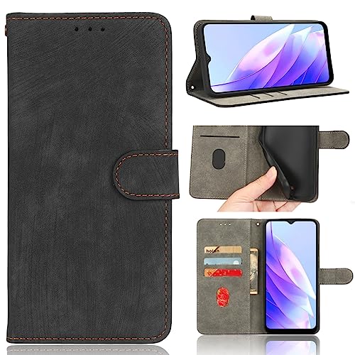Compatible with Infinix Note 12 Pro 5G Case,PU Leather kickstand with Card Holders,Compatible with Infinix Note 12 5G X671 Flip Magnetic Closure Protection Phone Wallet Cover Black