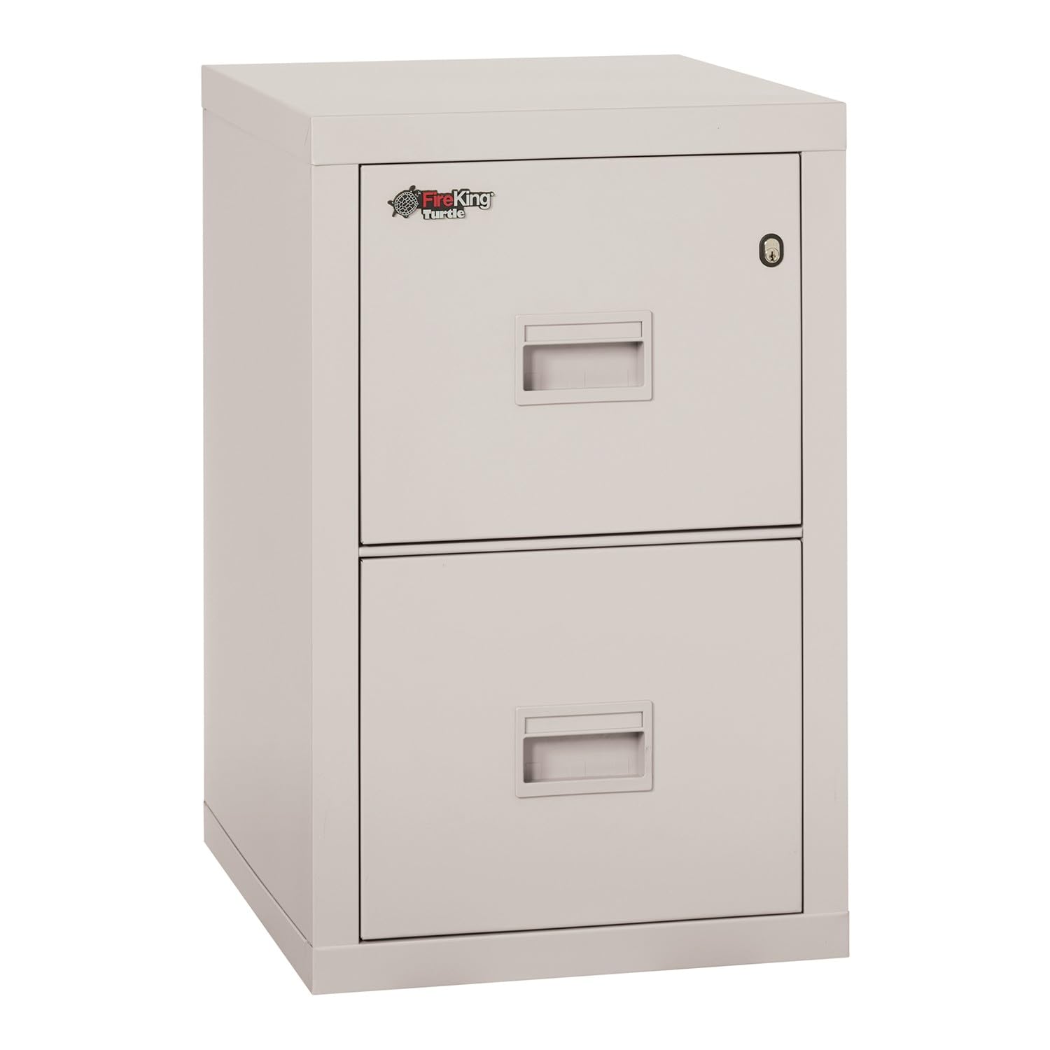 FireKing Turtle Vertical 2 Drawer Legal and Letter Fire Safe File Cabinet with Key Lock, 1 Hour Fire Rated, UL Rated & Water Resistant Home Safe,
