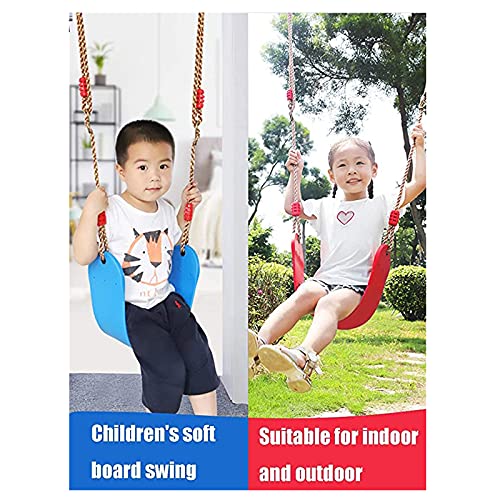 AAGAZA Swings Seats, Children's Outdoor Garden Soft Swing Indoor Kindergarten Game Toy, Quick Installation Load-Bearing 150kg, 66.5x14cm/2236 (Color : Yellow, Size : Style 1)
