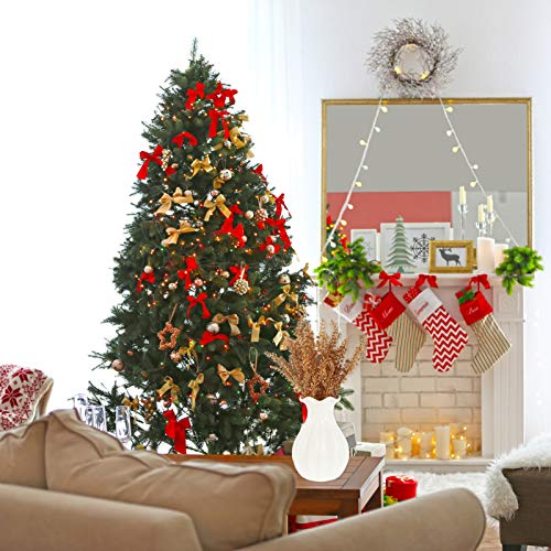 Amosfun 2 PeÃ§as de Flores Artificiais de Natal Brilhantes de Trigo Falso Picaretas Hastes de BuquÃª