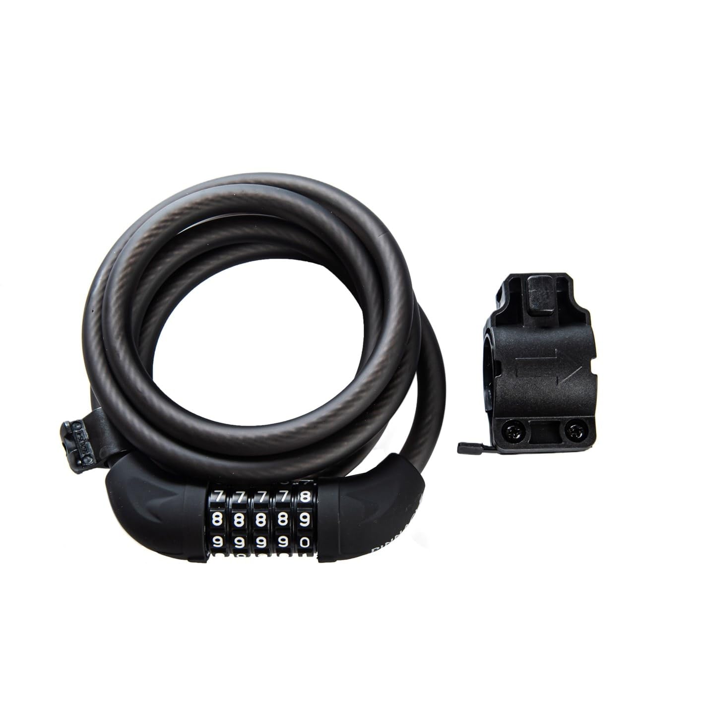 Pinnacle Unisex Black Combination Cable Lock (With Bracket)