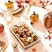 Valery Madelyn Fall Tree Ornaments for Home, 12ct Shatterproof Fall Decorations for Small Tree, Orange Hanging Gnome Ball for Harvest Halloween Thanksgiving Autumn