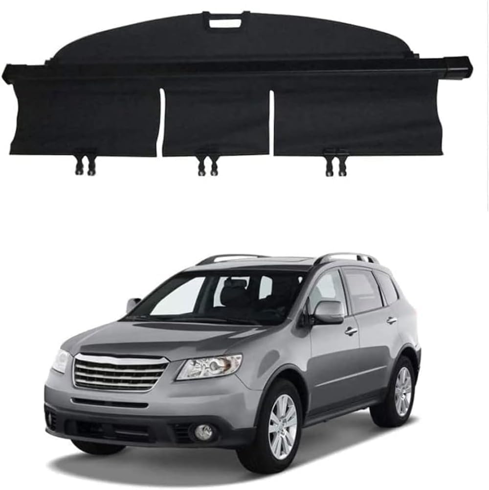 PANXUC Rear Boot Cargo Cover Curtain For Subaru Tribeca 2013-2018, Trunk Retractable Cargo Cover Shield Shade Curtain Partition Board Privacy Blinds