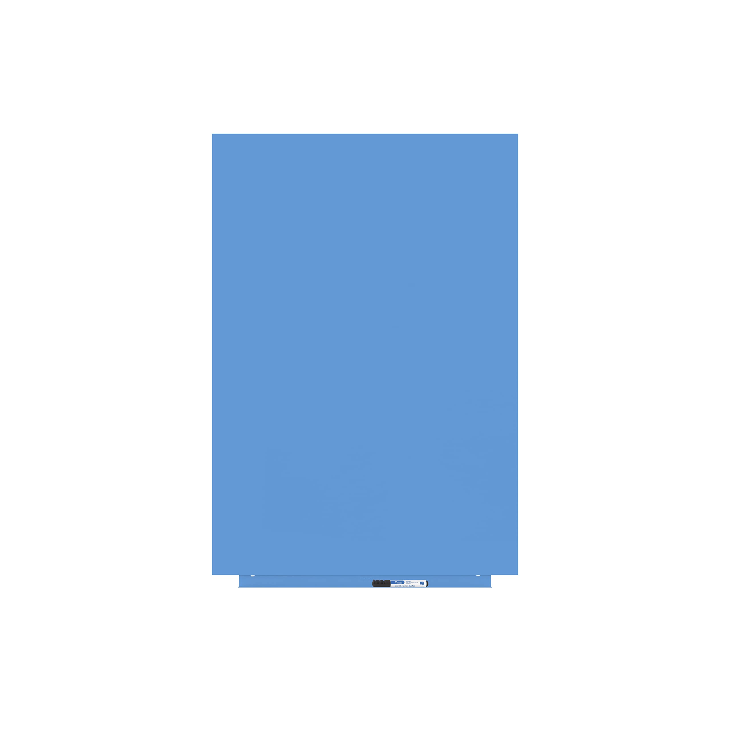 Rocada | Pizarra Azul de Rotulador | Magnética Sin Marco | Pizarra Imantada de Pared | Sistema de Sujeción Patentado con Imán | Pizarra Azul 75 x 115 cm