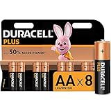 Duracell Plus Power Typ AA Alkaline Batterien, 8er Pack