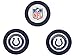 Team Golf NFL Indianapolis Colts 3 Pack Golf Chip Ball Markers, Poker Chip Size with Pop Out Smaller Double-Sided Enamel Markers