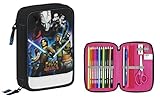 Plumier de 13 cm Star Wars - Plumier Doble, 34 Piezas, 13 x 20 cm (SAFTA 411413054)