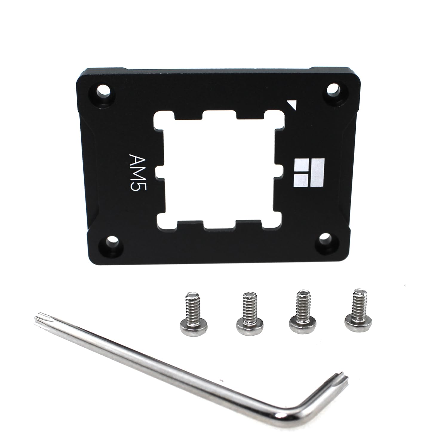 BLLNDX 1 Set CPU Cooler Mounting Buckle AM5 Anti Bend Contact Frame Motherboard Slot Security Fixing Frame Corrective Anti Bend Fixing Frame CPU Cooler Standard Black