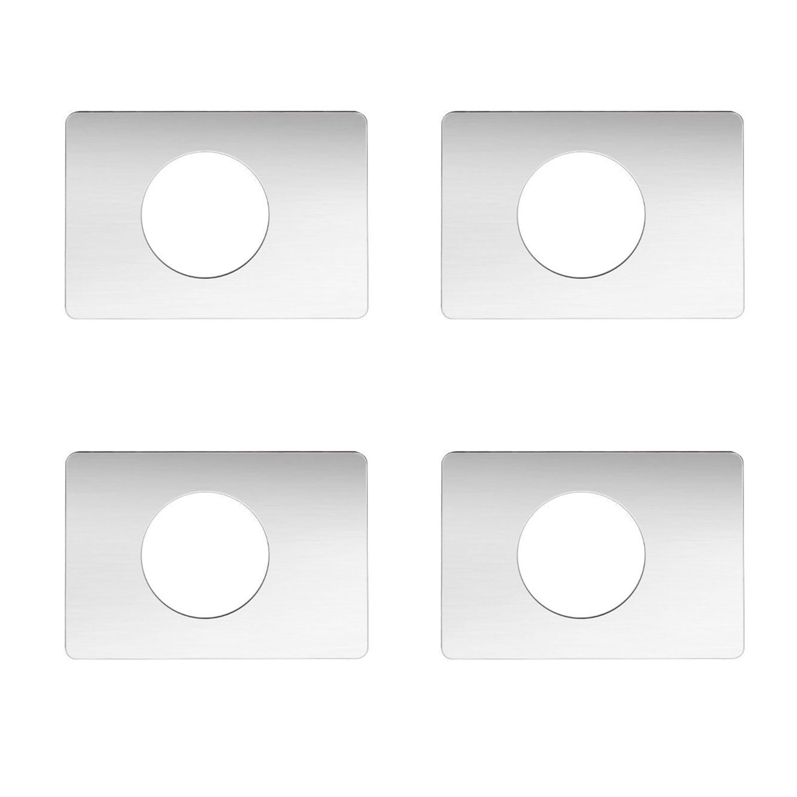 Upgraded locking hole backing reinforcement on door knob and deadbolt reinforcement plate for added security and easy repair; Knob reinforcement